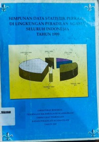 Himpunan Data Perkara Statistik Perkara Di Lingkungan Peradilan Agama Seluruh Indonesia tahun 1999