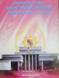 Image of Himpunan Hasil Rapat Kerja Nasional Tahun 2001 s.d. 2003