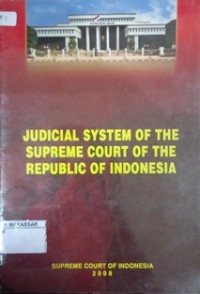 Judicial system of the suprame court of the republic of Indonesia