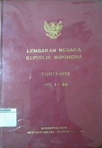 Lembaran negara Republik Indonesia Tahun 1958 No.1 - 84