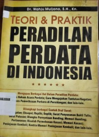 teori dan praktek peradilan perdata di indonesia