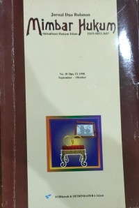 mimbar hukum aktualisasi hukum islam No. Thn. IX 1998