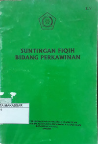 Suntingan Fiqih Bidang Perkawinan