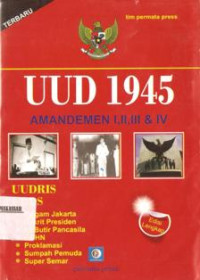 Image of UUD 1945 Amandemen I, II, III & IV