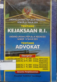 Himpunan Perundang-Undangan Tentang Proyek Pembinaan Tehnis Yustisial Mahkamah Agung RI 1998