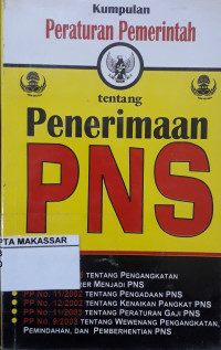 Peraturan Pemerintah tentang Penerimaan PNS