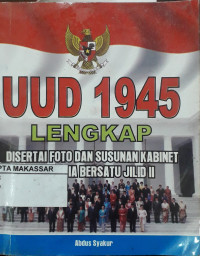 UUD 1945 Lengkap disertai Foto Dan Susunan Kabinet Indonesia Bersatu Jilid II