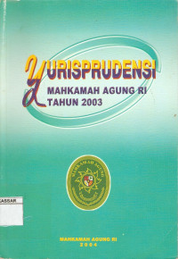 Yurisprudensi Mahkamah Agung RI Tahun 2003