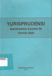 Yurisprudensi Mahkamah Agung RI Tahun 2000