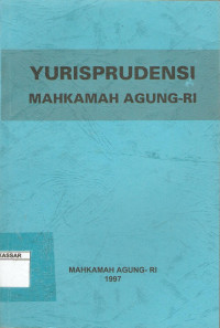 Yurisprudensi Mahkamah Agung RI Tahun 1997