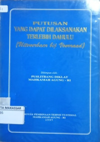 Putusan yang dapat dilaksanakan terlebih dahulu