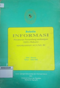 Buletin informasi peraturan perundang-undang (SJDI-Hukum) Mahkaman Agung RI