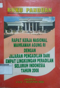 Rapat Kerja Nasional Mahkamah Agung RI dengan Jajaran Pengadilan Dari Empat Lingkungan Peradilan Seluruh Indonesia Tahun 2008