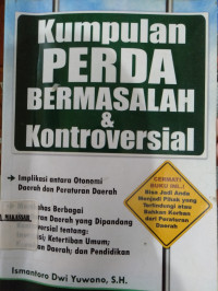 Kumpulan Perda Permasalahan & Kontroversial