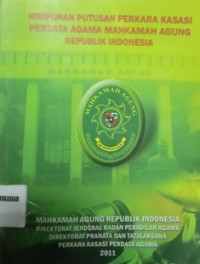 Himpunan Putusan Perkara Kasasi Perdata Agama Mahkamah Agung Republik Indonesia