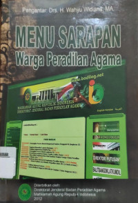 Menu sarapan warga Peradilan Agama