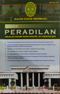 varia peradilan majalah hukum tahun XXVII NO. 321 agustus