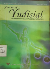 jurnal yudisial kajian kehormatan, keluhuran martabat dan perilaku hakim