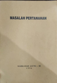 Masalah pertanahan