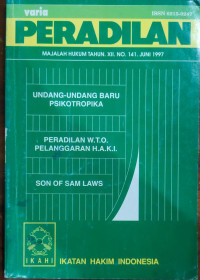 Peradilan majalah hukum tahun XII. No. 141. Juni 1997