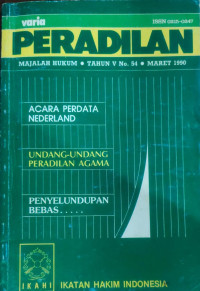 Peradilan majalah hukum tahun V No. 54 maret 1990