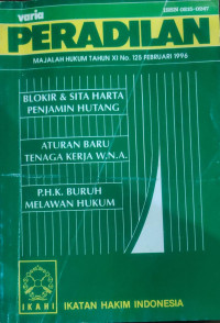 Peradilan Majalah Hukum Tahun. XI No. 125 Februari 1996