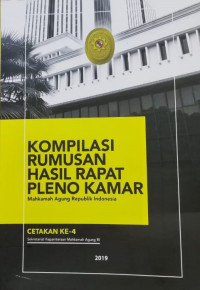 Image of Kompilasi rumusan hasil rapat plenonKamar Mahkamah Agung Republik Indonesia